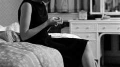 Scarlett Johansson grayscale monochrome