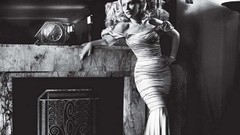 Scarlett Johansson monochrome Actress