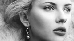 Scarlett Johansson monochrome faces