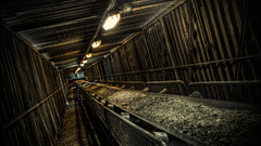 Scary abstract place horror