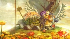 Scenic artwork anime girls