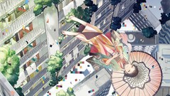 Scenic artwork Umbrellas simetta