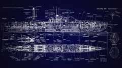 schematic blueprints submarine Type XXI infographics vehicle