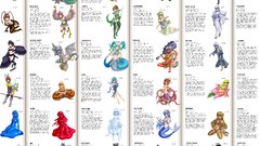 Scheme Monsters anime girls creatures infographics