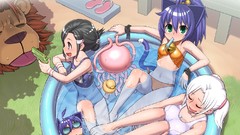 School anime girls kyouran kazoku nikki animal ears bikini