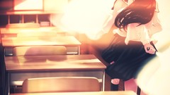 School anime girls school uniforms yuri original characters 