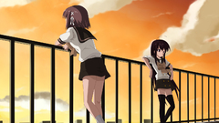 School uniforms anime girls