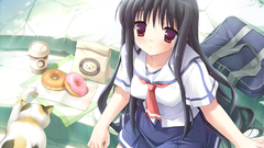 School uniforms Anime purple