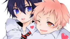 School uniforms blue hair