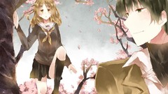 School uniforms cherry blossoms Sakura Sakura