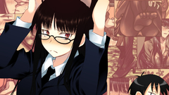 School uniforms glasses nekomimi