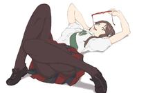 School uniforms glasses neon