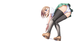 School uniforms glasses thigh