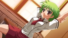 School uniforms green hair