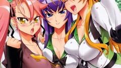 School uniforms highschool of the dead busujima saeko Miyamoto 