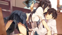 School uniforms hyouka chitanda eru Oreki Houtarou