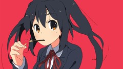 School uniforms k - on nakano azusa Simple Background
