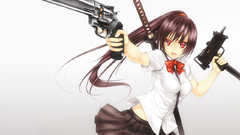 School uniforms Magnum weapons