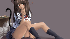 School uniforms nekomimi animal