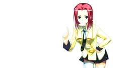 School uniforms pink hair