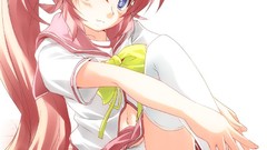 School uniforms ponytails itsuka