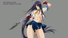 School uniforms purple hair