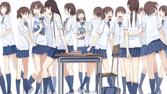 School uniforms Simple Background