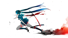 School uniforms weapons twintails