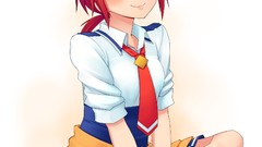 Schoolgirls anime girls akane-iro ni somaru saka nagase minato