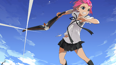 Schoolgirls pixiv pink hair