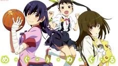 Schoolgirls school uniforms kanbaru suruga hachikuji mayoi 