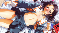 Schoolgirls skirts glasses anime