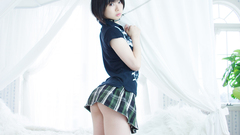 Schoolgirls skirts upskirt Ushijima