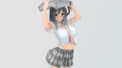 Schoolgirls wet skirts underwear