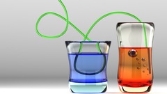 Science abstract glass