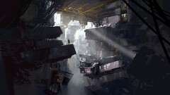 science fiction artwork architecture futuristic City portal 2