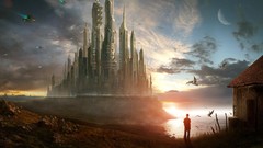 Science fiction artwork digital art futuristic futurist