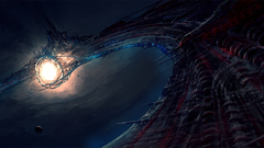 Science fiction artwork machinery