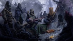 Science fiction artwork post-apocalyptic