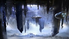 science fiction artwork spaceship fantasy art