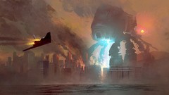 Science fiction artwork upscaled