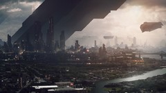 Science fiction cityscapes artwork digital art futuristic