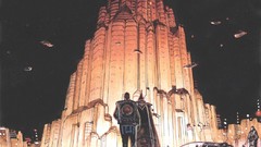 Science fiction cityscapes artwork futuristic moebius