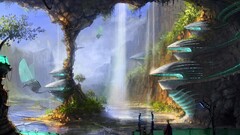 science fiction futuristic artwork planet