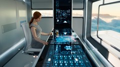 Science fiction futuristic Oblivion-movie