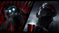 Science fiction gas masks romantically apocalyptic Vitaly S 