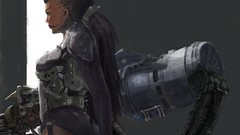 Science fiction girls with guns