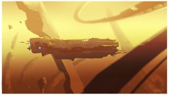 Science fiction halo artwork