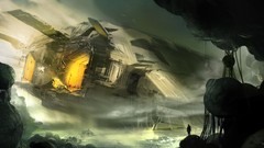 Science fiction halo concept art artwork video games Halo 4 