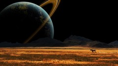 Science fiction outer space